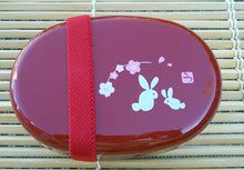 Load image into Gallery viewer, Black or Red Usagi &amp; Blossom Mini Bento Box
