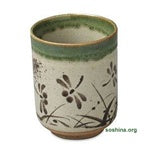 Dragonfly Japanese Tea Cup